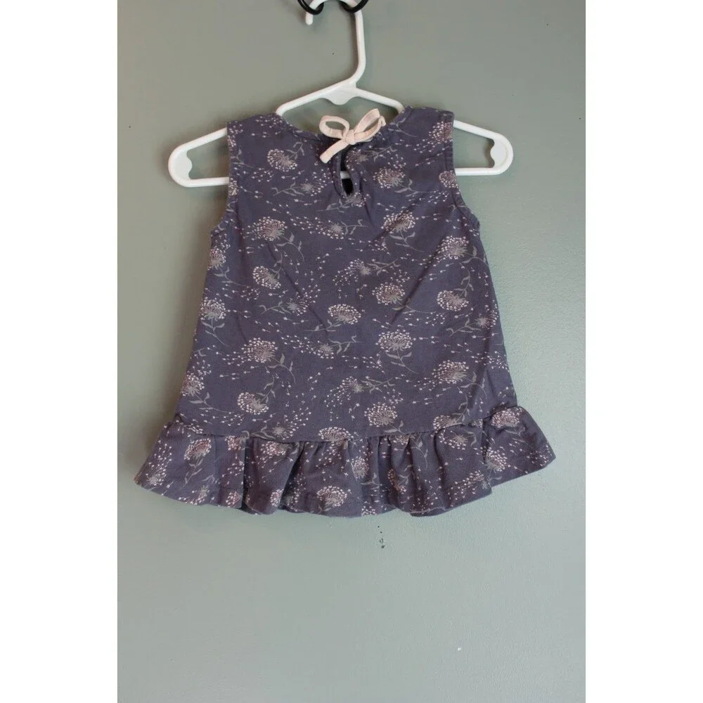 Savannah Dandelion Baby Girls Sleeveless Tank Top Size 2T Gray Pink